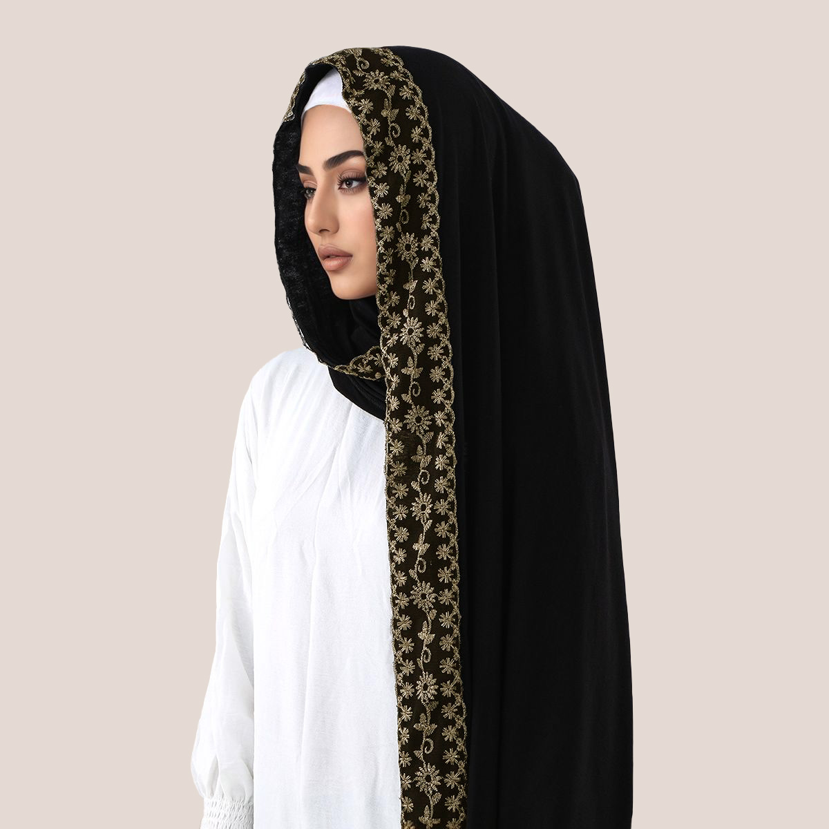 Lace Embroidery Cotton Jersey  - Women'S Fashion Headbands 评论和价格