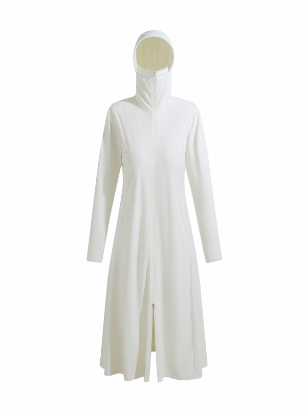 Long Lightweight Loose Ice Sil - Women'S Fashion Long Coat 评论和价格