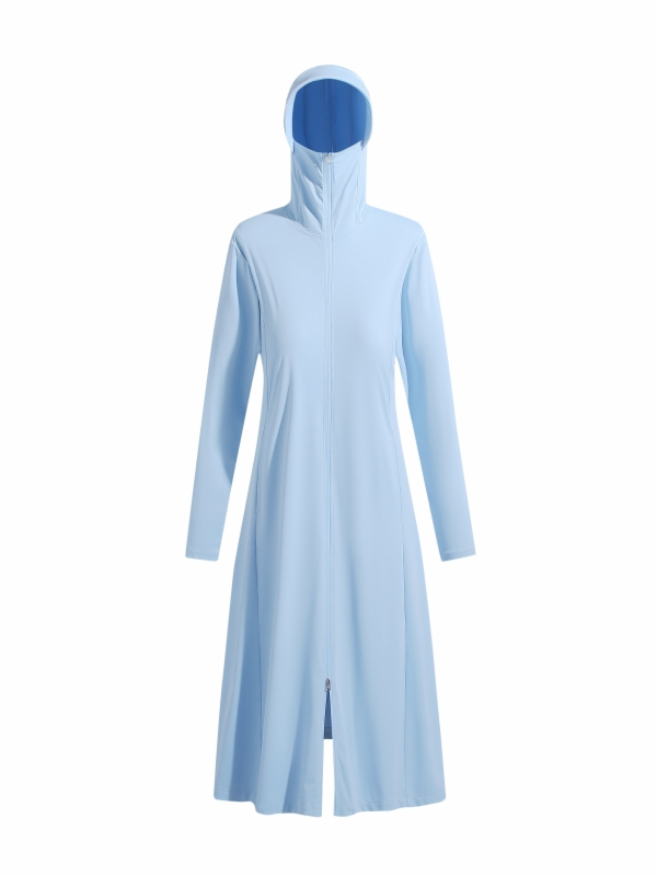 Long Lightweight Loose Ice Sil - Women'S Fashion Long Coat 评论和价格