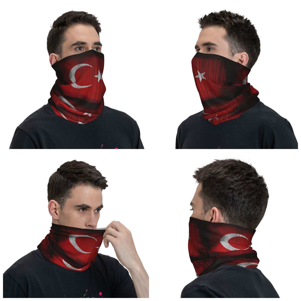 Turkey Flag Bandana Neck Gaite - Turkey Women Fashion 评论和价格