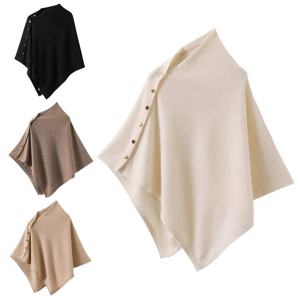 New with Button Pashmina Shawl - Women'S Fashion Knitwear 评论和价格