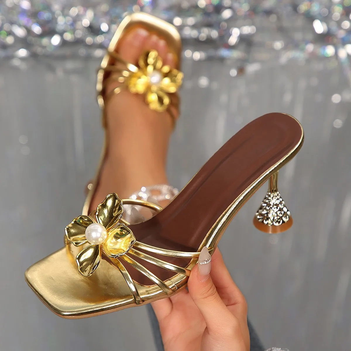 Vintage Metal Flower Crystal C - Women'S Fashion Q 评论和价格