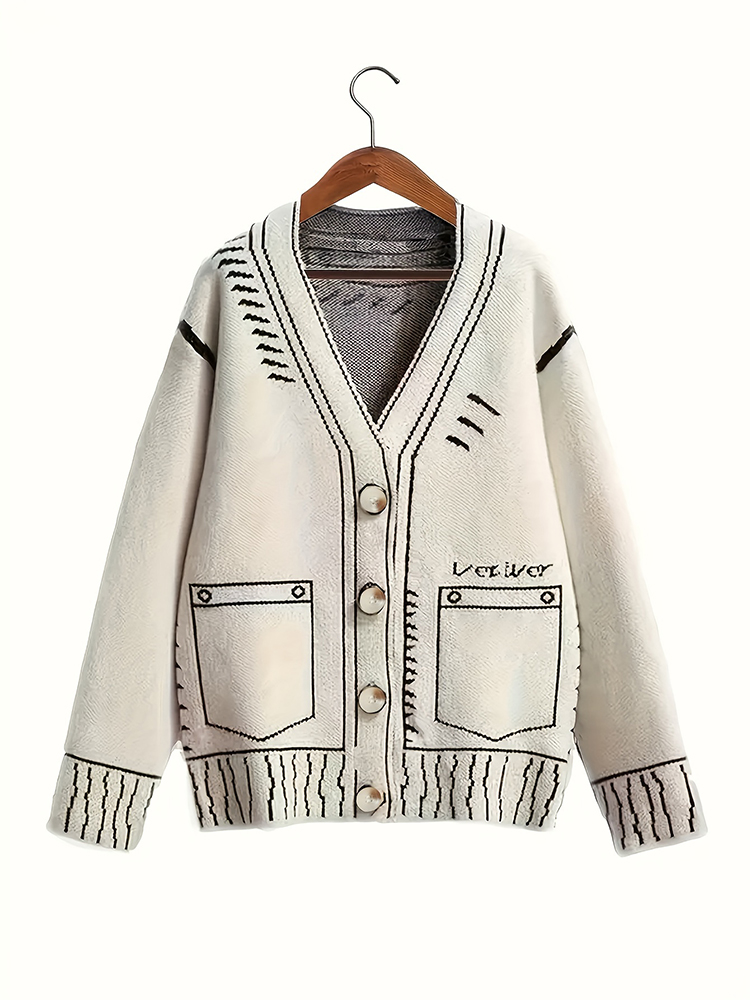 plus Size Women's Button-Up Ca - Women'S Fashion Knitwear 评论和价格