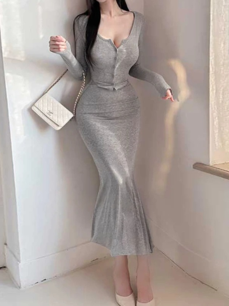 2026 Korean Dongdaemun Two-Pie - Women'S Fashion Knitwear 评论和价格