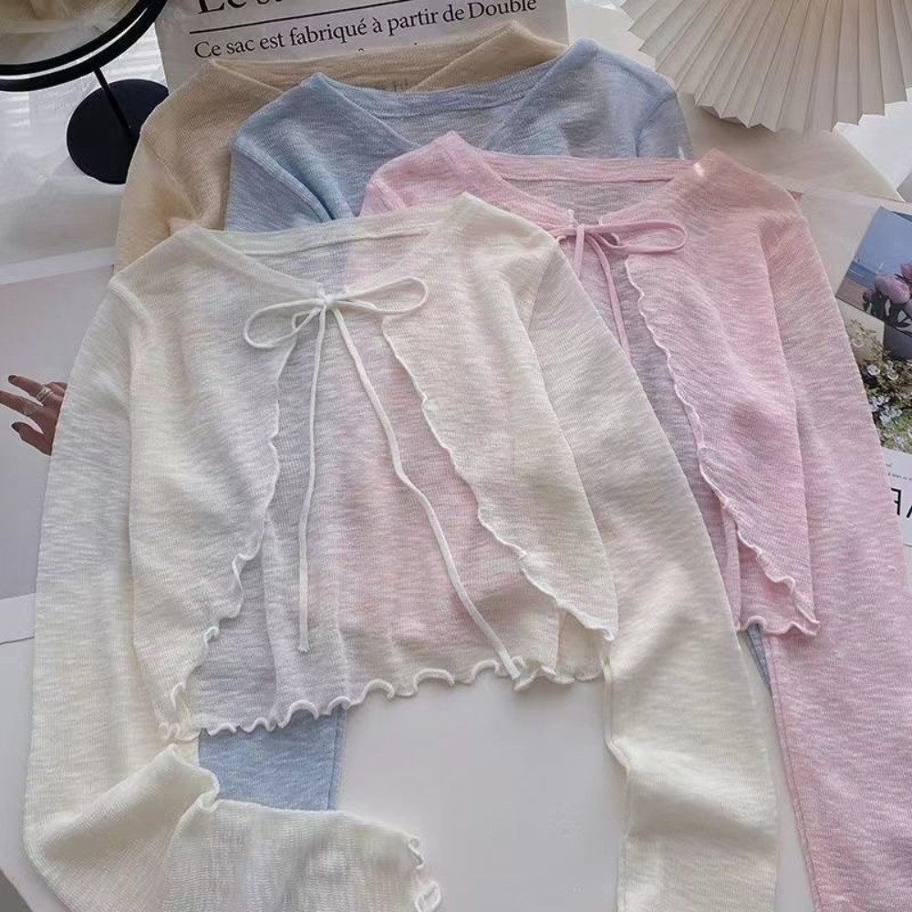 New Thin Sun Protected Cardiga - Women'S Fashion Knitwear 评论和价格