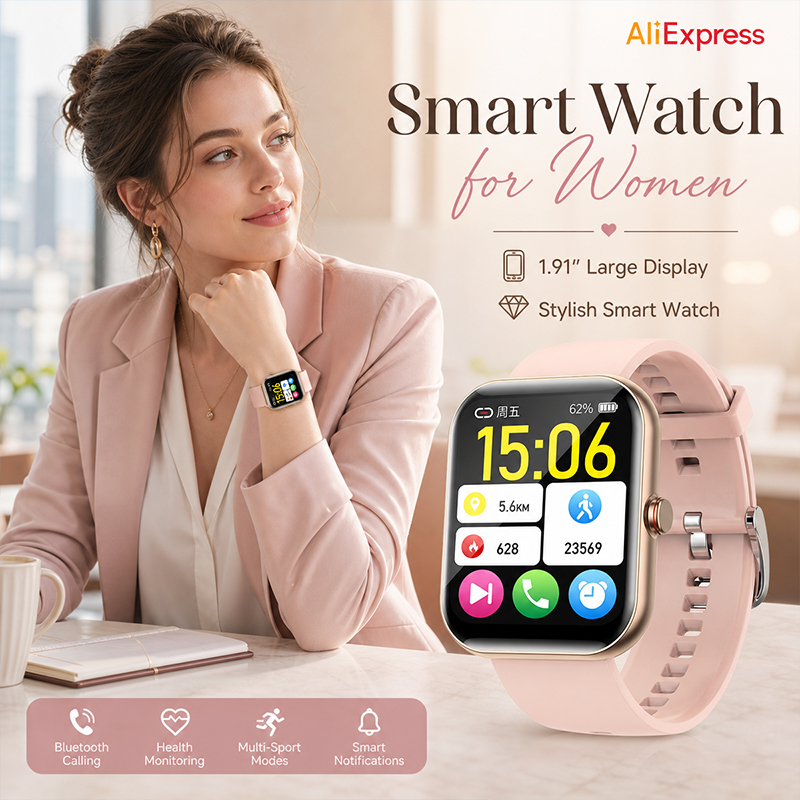 Women Smart Watch BT Call Hear - Turkey Women Fashion 评论和价格