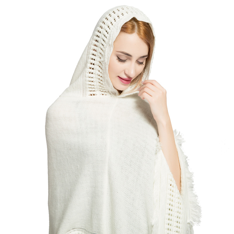 Bestseller Women's Hooded Cape - Women'S Fashion Knitwear 评论和价格