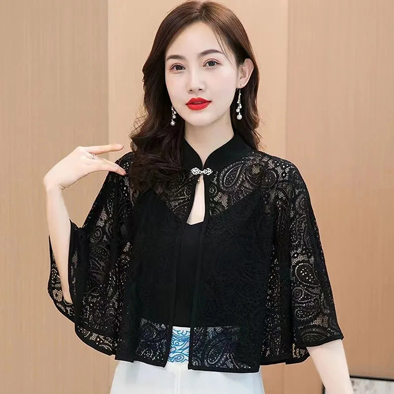 Spring Summer Shawl Coat Thin  - Women'S Fashion Long Coat 评论和价格