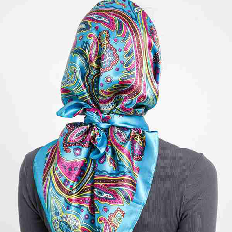 Luxury Silk Scarf for Women Pa - Women'S Fashion Headbands 评论和价格