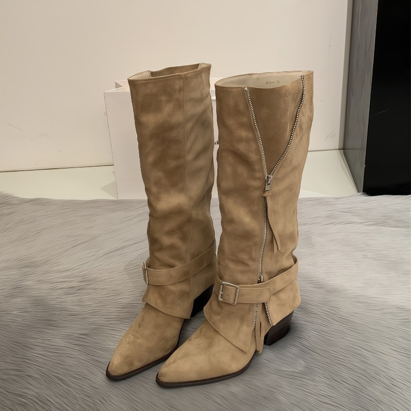 Women's Boots Vintage Suede Le - Women'S Fashion Trousers 评论和价格