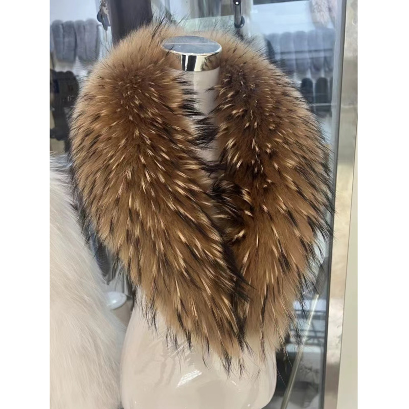 Raccoon Fur Collar Female Wint - Women'S Fashion Long Coat 评论和价格